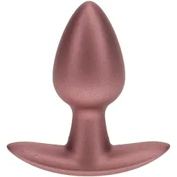 Анальна пробка Ouch! Smooth Anal Plug Metallic S 6.5 см (рожеве золото)