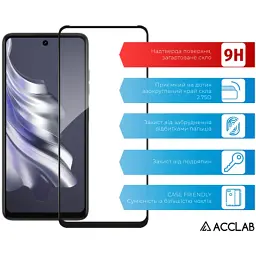 Скло захисне ACCLAB Full Glue Tecno Spark 20 Black (1283126588976) - мініатюра 3