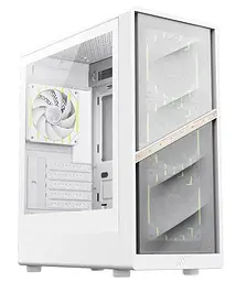 Корпус GameMax Aeris 330 M Tempered Glass без БЖ White (AERIS 330 MW) - мініатюра 1