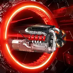 Конструктор Mould King Mking Двигун і коробка передач MB V8 (10203) [161049] - мініатюра 3