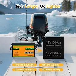 Акумулятор Eco-Worthy LiFePO4 24V (25.6V/100Ah/2560Wh) (Eco-Worthy-251002) [164644] - мініатюра 12