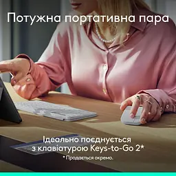 Мишка Logitech Mobi Fold Bluetooth Off-White (910-007631) - мініатюра 9