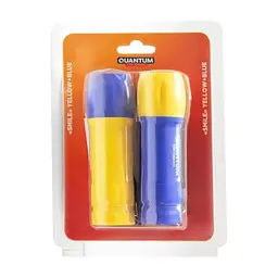 Ліхтар Quantum Smile yellow+blue 3W COB 3xAAA 2шт/уп (QM-FL1045-PB) - мініатюра 4