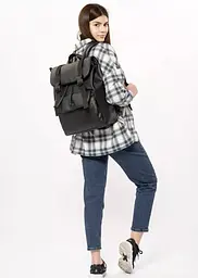 Жіночий рюкзак Sambag Loft Zard чорний 46 х 28 х 13 см (22651001) - мініатюра 5