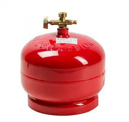 Газовий балон із пальником Voltronic, 4,8 л, 2 кг, пропан, тиск 18 бар, 2200 Вт, витрата 145 г/год - мініатюра 1