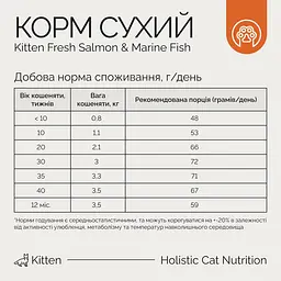 Сухий корм Savory зі свіжим лососем та морською рибою для кошенят всіх порід 400 г - мініатюра 4