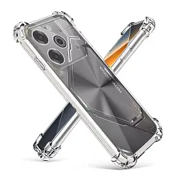 Панель BeCover Anti-Shock для Tecno POVA 6 (LI7) Clear (712784) - мініатюра 3