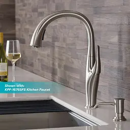 Дозатор для миючого засобу Kraus KSD-80SFS, Нержавіюча сталь - мініатюра 2