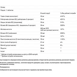 Вітаміни групи В-50 Solgar Megasorb B-Complex 100 таблеток - мініатюра 3