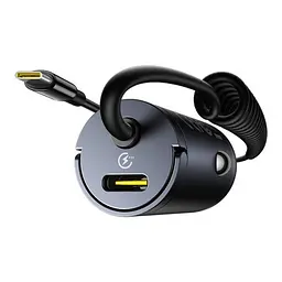 Автомобільний зарядний пристрій Baseus Tiny Star Mini Car Charger (C+C Cable Included) 30W чорний C00035001121-00 - мініатюра 4