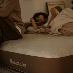 Матрац надувний двомісний Naturehike CNK2450WS023, 250 мм, біло-коричневий - мініатюра 4