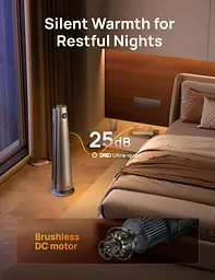 Тепловентилятор Xiaomi Dreo 25м2 2000Вт срібний - мініатюра 6
