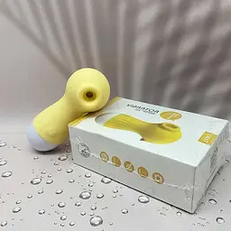 Кліторальний вакуумний вібратор Wo-sex Lilo з USB 10 режимів силіконовий Лимонний - мініатюра 3