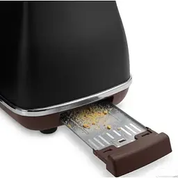 Тостер DeLonghi CTOV 2103 BK Icona Vintage (00000011400) - мініатюра 3
