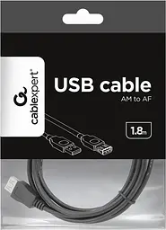 Кабель-подовжувач Cablexpert USB 2.0 AM/AF 1.8м (CCP-USB2-AMAF-6) - мініатюра 4