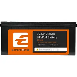 Акумулятор Lithtech LiFePO4 24V (25.6V/200Ah/5120Wh) (TE24200B) [157974]