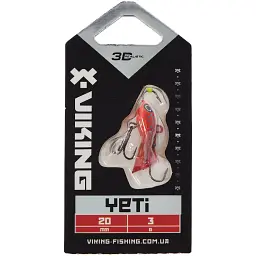 Балансир Viking Fishing Yeti Ice Jig 20mm 3.0g #7 Coral Trout - мініатюра 2