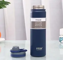 Термопляшка Tyeso 530 мл з нержавіючої сталі для кави води blue - мініатюра 3