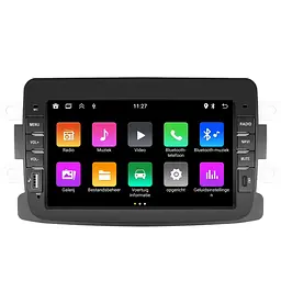 Автомобільне радіо Dacia Android 13 | Підходить для Dacia Duster, Dokker, Logan, Lodgy, Sandero (2012-2020) | CarPlay та Android