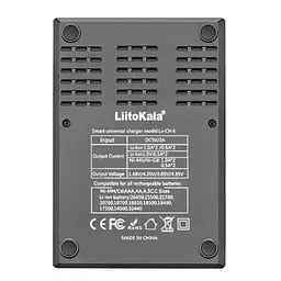 Зарядний пристрій для Liitokala Lii-CH4, 4 канали, Li-1.5/Ni-Mh/Li-ion/LiFePO4/Li-HiV, USB-C, LCD - мініатюра 3