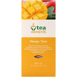 Чай зелений Tea Moments Mango Time 22 шт. x 1.6 г - мініатюра 4