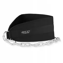Пояс атлетичний для обтяження 4FIZJO Dip Belt 100 см Black (P-5905973402262) - мініатюра 3