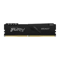 Модуль пам'яті для комп'ютера DDR4 16GB (2x8GB) 3200 MHz Fury Beast Black Kingston Fury (ex.HyperX) (KF432C16BBK2/16) - мініатюра 3
