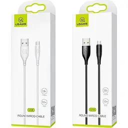 Кабель Usams U18 Round USB-A to Micro-USB 2A 1m White [138959] - мініатюра 3