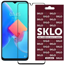 Захисне скло SKLO 3D для TECNO Spark 8C / Spark Go 2022 (KG5m) Чорний