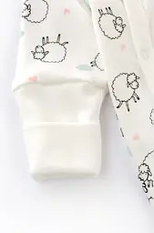 Комбінезон бавовняний для немовлят на кнопках Cute Lamb - мініатюра 4