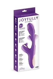 Вібратор-кролик Yoba Joyfully with Tapotem 25 см (фіолетовий) - мініатюра 4