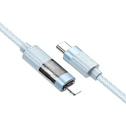 Кабель Borofone PD Type-C to Lightning BU46 Basic Display 27W/1m Blue - мініатюра 2