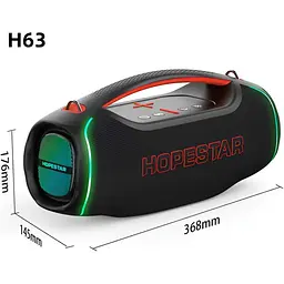 Портативна акустика Hopestar H63 70W Black [164090] - мініатюра 2