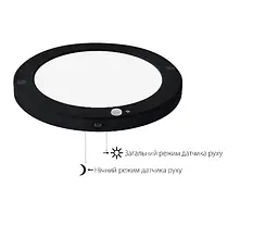 Світильник накладний з датчиком руху MARTHA PRO-18" 18W 3000k 4500k 6000k