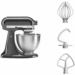 Кухонна машина KitchenAid Classic 4,3 л 5K45SSEOB з відкидним блоком чорний - мініатюра 2