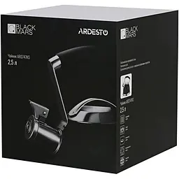 Чайник Ardesto Black Mars 2,5 л чорний нержавіюча сталь - мініатюра 3