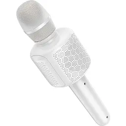 Мікрофон з караоке Hoco L24 Shine White [161332] - мініатюра 3