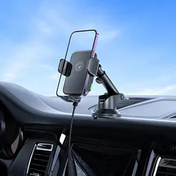 Тримач XO WX-036 Wireless Charger 15W Black - мініатюра 5