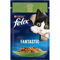 Вологий корм для котів Felix Fantastic з кроликом в желе 85 г