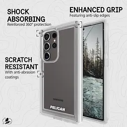 Протиударний чохол із кліпсою Pelican Voyager аналог OtterBox Defender для Samsung Galaxy S24 Ultra (6.8") Clear - мініатюра 8