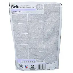 Сухий корм Brit GF VetDiet Cat Gastrointestinal для кішок, у разі порушень травлення, із оселедецем, лососем, яйцем і горохом, 400 г - мініатюра 5
