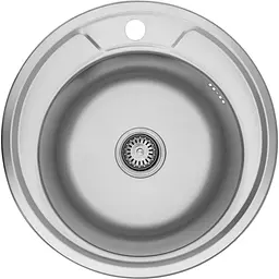 Кухонна мийка Kroner KRP Satin - 490 (0,8 мм) (CV022766)