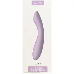 Вібратор для точки G з інтелектуальним режимом Svakom Amy 2 Pastel Lilac - мініатюра 7