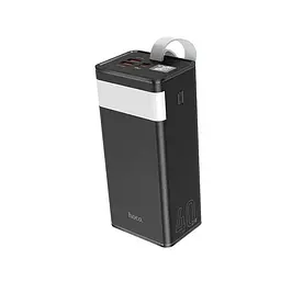 Портативний зарядний пристрій для телефону Power bank HOCO J86 Powermaster з ліхтарем 40000mAh Чорний