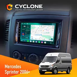 Штатна магнітола Mercedes-Benz Sprinter (W906) 2006 Cyclone C9-013 4x64 DSP 4G Cyclone (НФ-00007341)