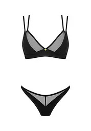 Комплект еротичної білизни Obsessive Nesari XS/S (чорний) - мініатюра 13