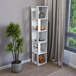 Стелаж для книг та декору FH-Alen 330х1650х330 мм Білий