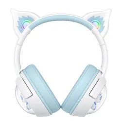 Навушники Onikuma Bluetooth B5 білі-сині - мініатюра 2