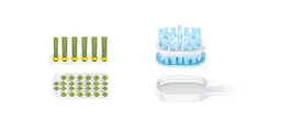 Насадки для зубної щітки MiJia Electric Toothbrush Xiaomini DDYST02SKS White 3шт. - мініатюра 4