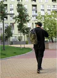 Чоловічий рюкзак Sambag RollTop X хакі 41 х 27 х 18 см (24320119m) - мініатюра 4